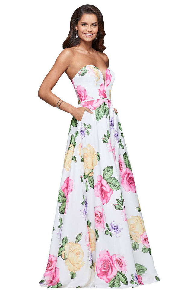 Faviana S10046 Ivory/Pink