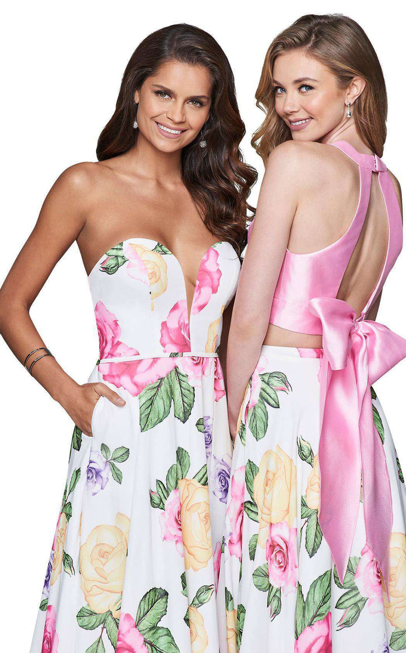 Faviana S10046 Ivory/Pink