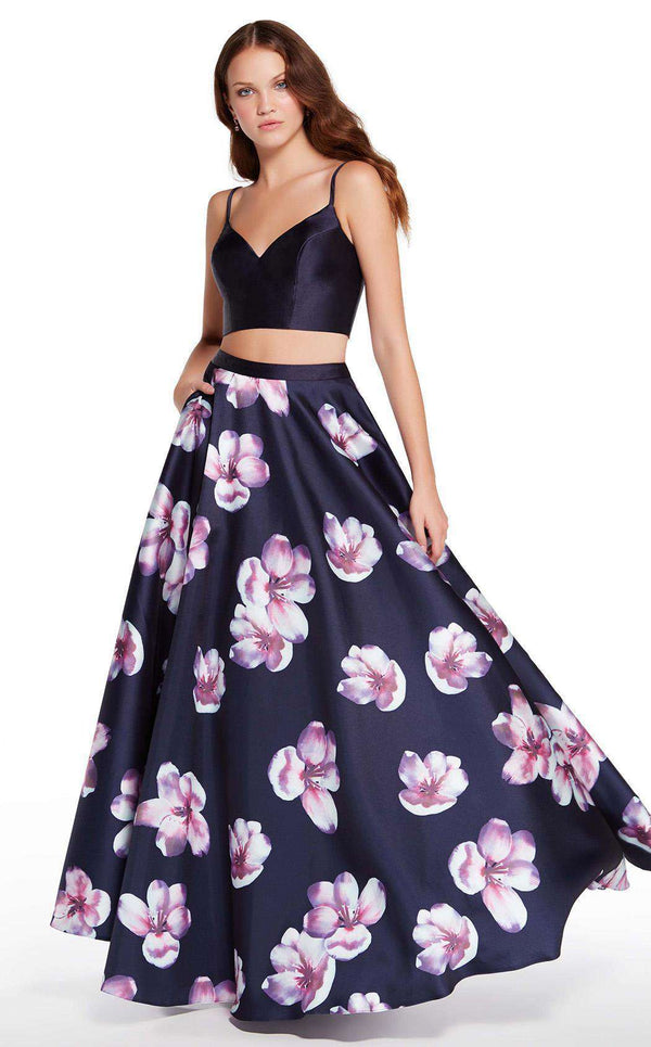 Alyce 60177 Navy Print