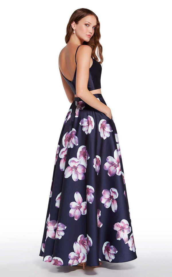 Alyce 60177 Navy Print