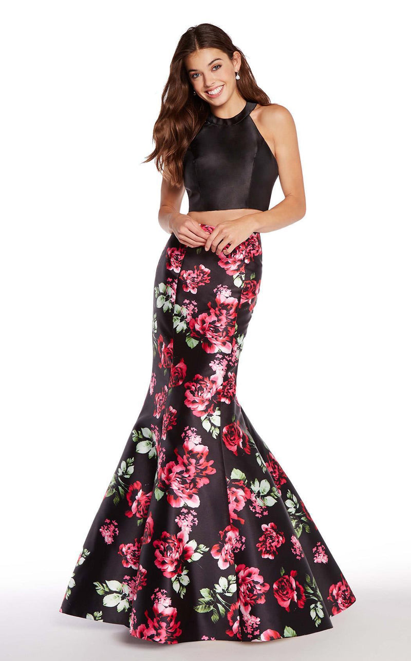 Alyce 60178 Black Rose Black/Rose Print
