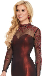 Rachel Allan 8427 Burgundy