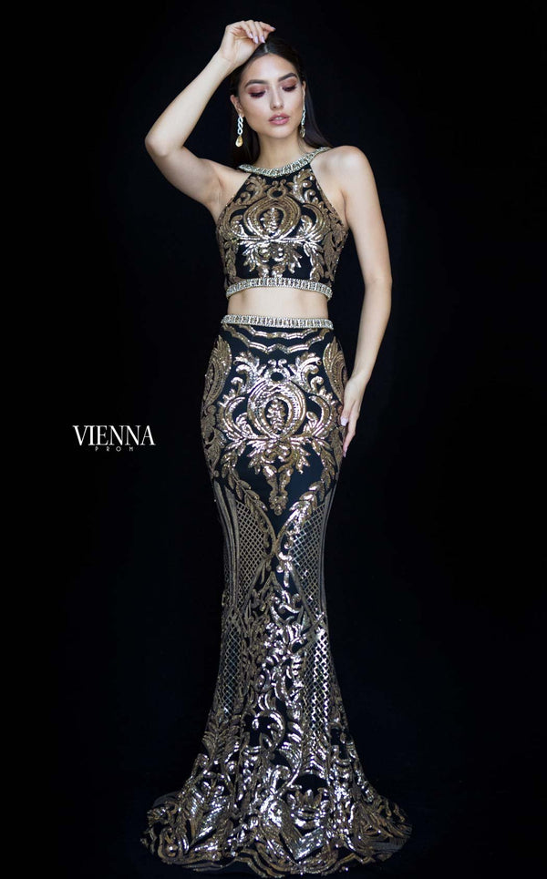 Vienna Prom V8814 Black/Gold