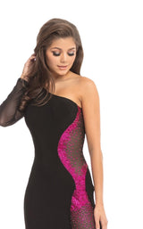 Johnathan Kayne 9061 Black/Hot Pink
