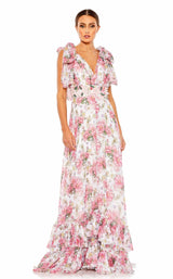 Mac Duggal 9178 White Multi