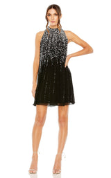 Mac Duggal 9225 Dress Black-Silver