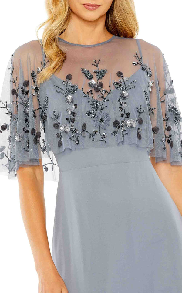 Mac Duggal 9229 Slate-Blue