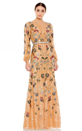 Mac Duggal 93546D Nude Multi