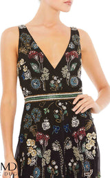 Mac Duggal 93548D Black Multi