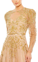 Mac Duggal 93638 Nude/Gold