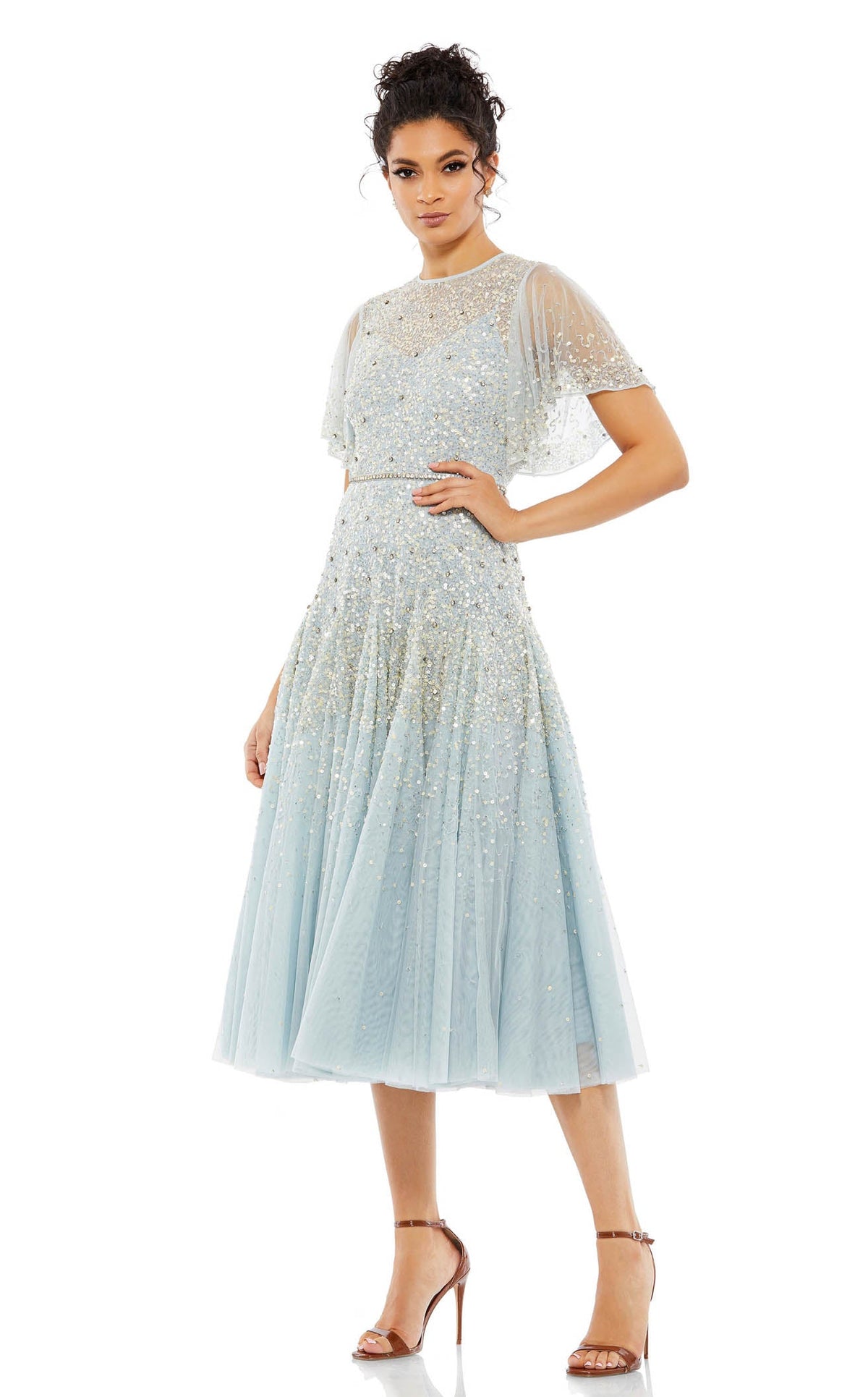 関税送料込【MAC DUGGAL】ミディ ワンピース チュール ピンク Mac Duggal – tagged 