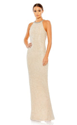 Mac Duggal 93742 Nude/Silver