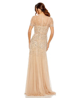 Mac Duggal 93909 Nude/Silver