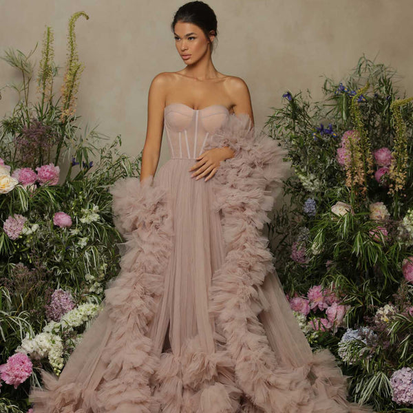 As Is Lace Sheath Wedding Gown with Overskirt | David's Bridal