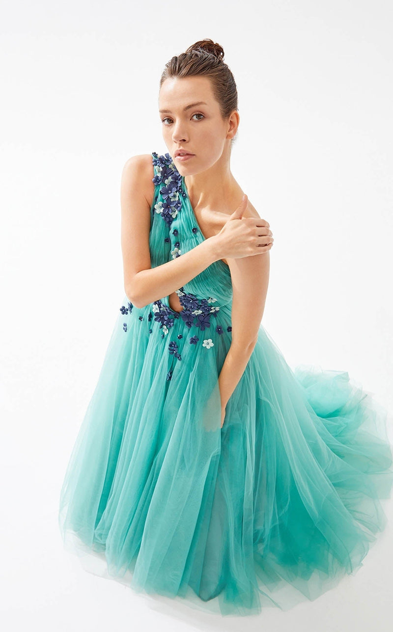Tarik Ediz Green Dress Tarik Ediz 98424: Luxe Taffeta Evening Gown Mydressline Tarik Ediz Green Dress Tarik Ediz 98424: Luxe Taffeta Evening Gown Mydressline