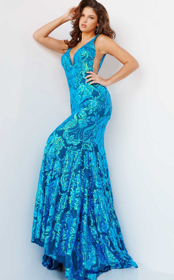 Jovani 08646 Iridescent Royal