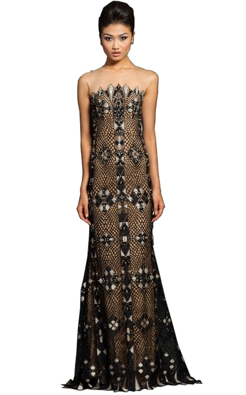 Jovani 99306 Black-Nude