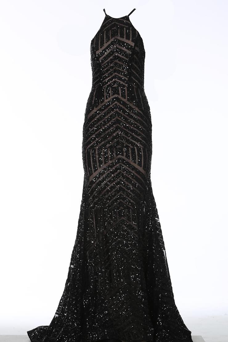 Jovani 4132 Black-Nude