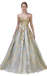 Andrea And Leo A0212 Teal/Gold