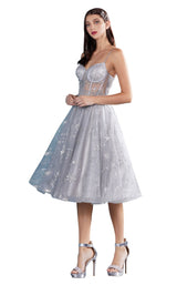 Andrea and Leo A0823 Dress Silver