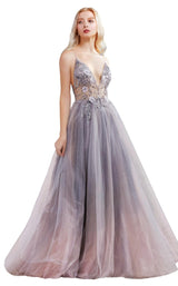 Andrea and Leo A0850 Dress Smoky-Blue