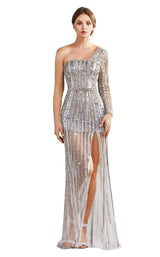 Andrea and Leo A0993 Dress Silver