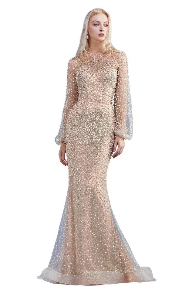 Andrea and Leo A0997w Off-White-Nude