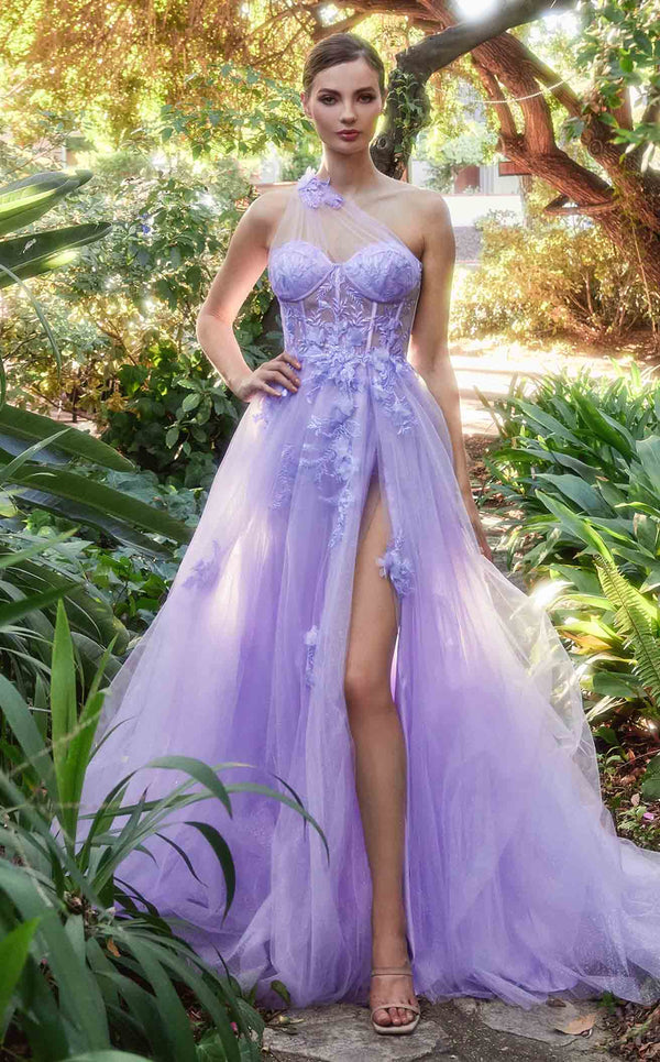 Lilac Spaghetti Strap Sparkly Prom Dress Shiny A-line Long Evening Dre –  Okdresses