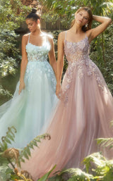 Andrea and Leo A1142 Pastel Green and Dusty Rose