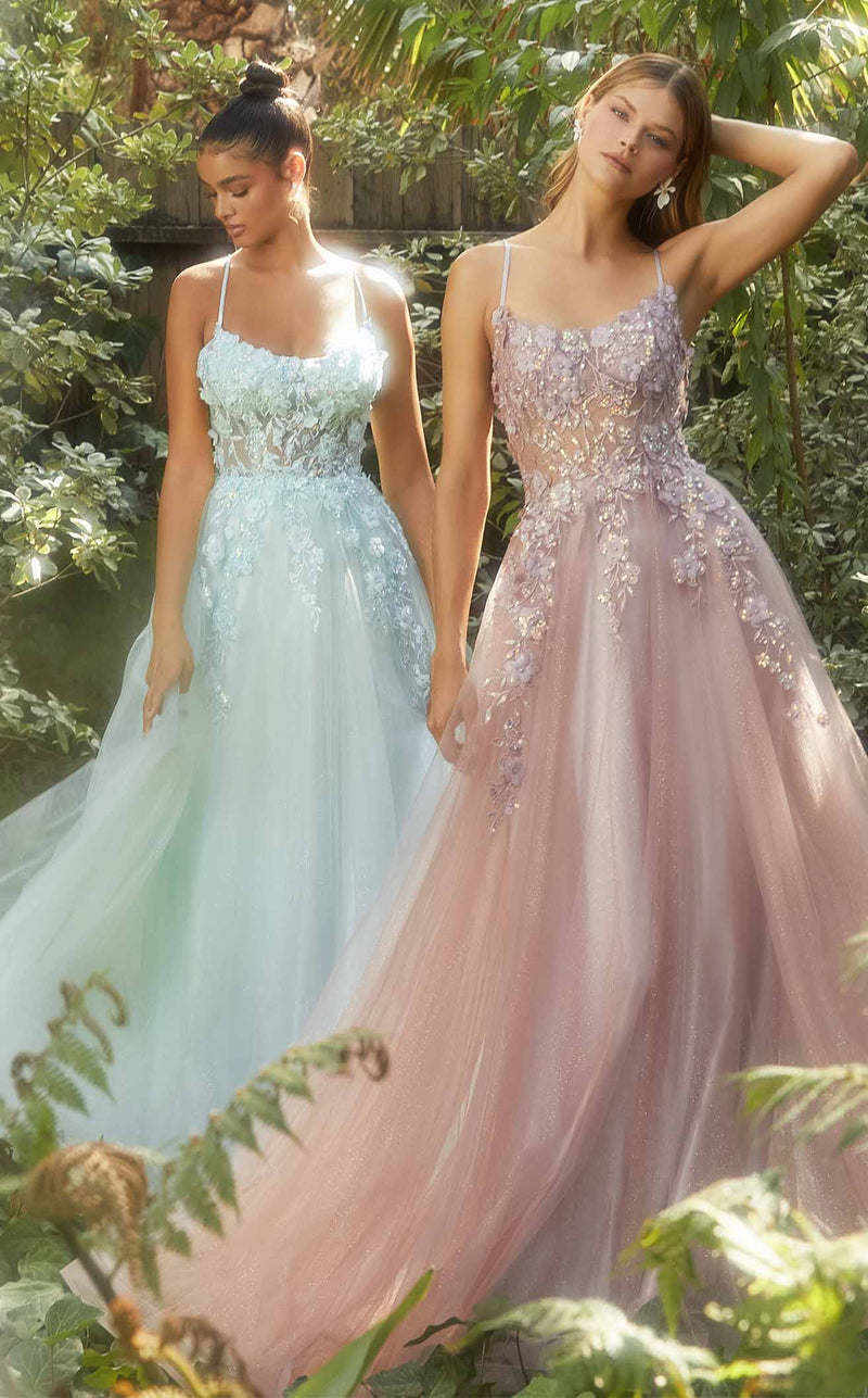 Andrea and Leo A1142 Pastel Green and Dusty Rose