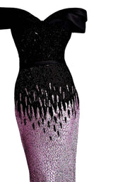 Janique A18375 Mauve-Black