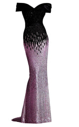 Janique A18375 Mauve-Black