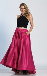 Dave and Johnny A5345 Black/Fuchsia