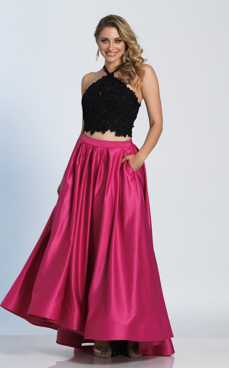 Dave and Johnny A5345 Black/Fuchsia