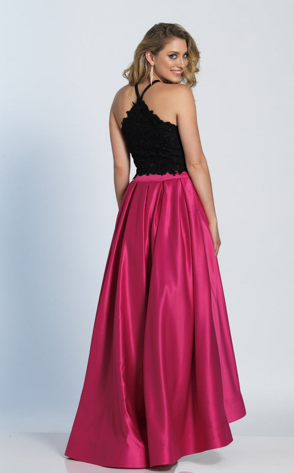 Dave and Johnny A5345 Black/Fuchsia