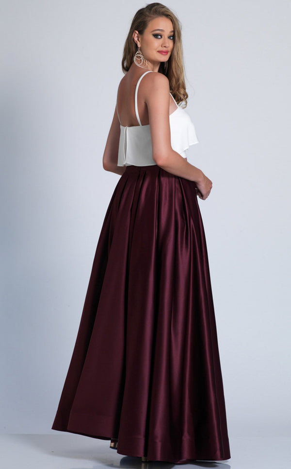 Dave and Johnny A6143 Burgundy-White