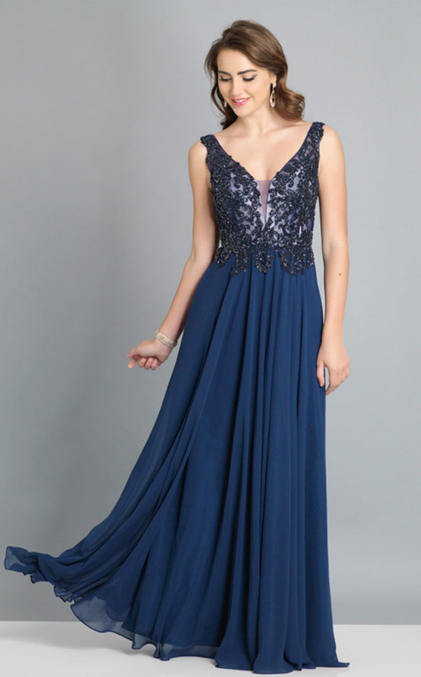 Dave and Johnny A7868 Navy Blue
