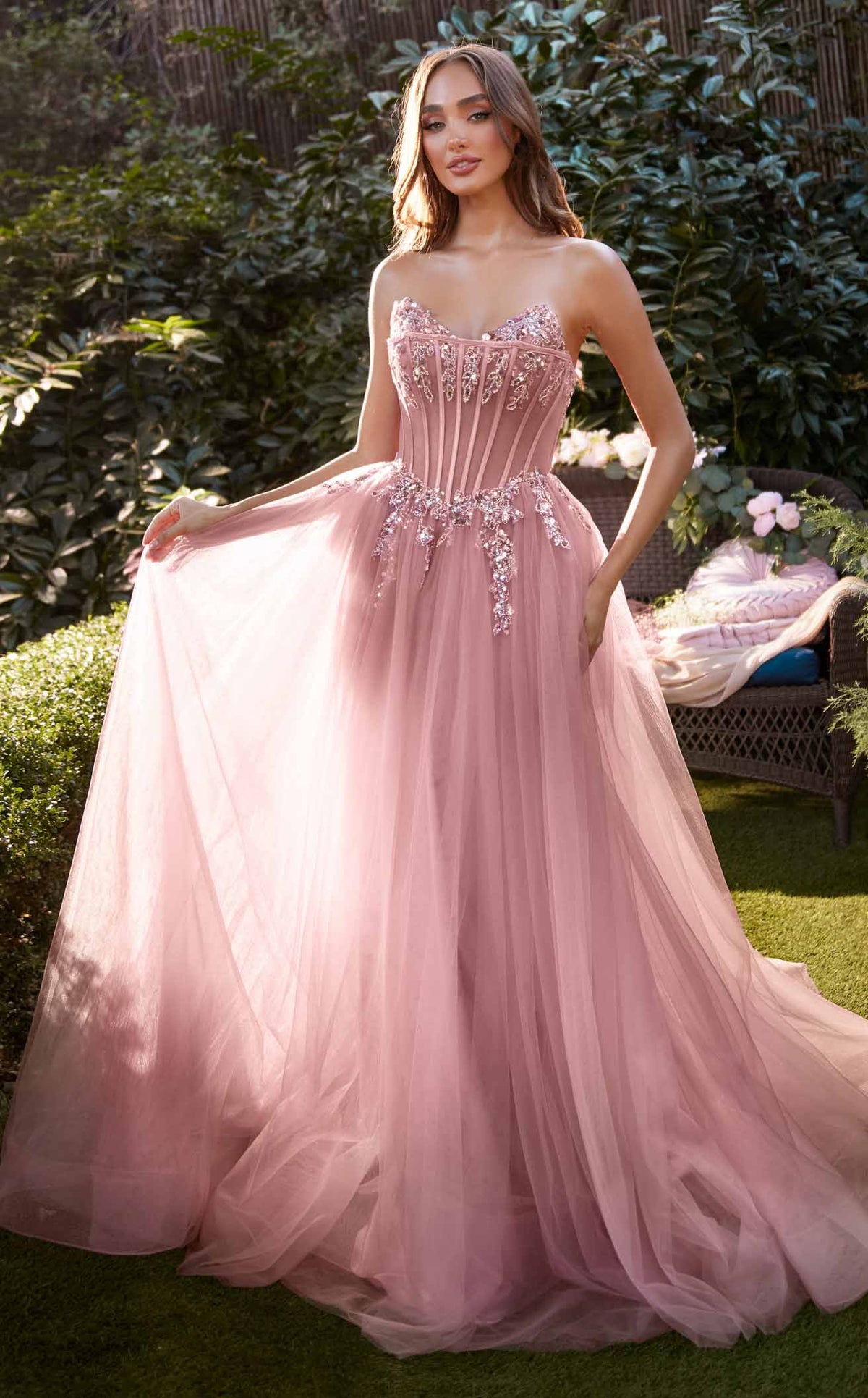 Andrea and Leo A1267 Prom Dress - Rose | NewYorkDress Andrea and Leo A1267 Prom Dress - Rose | NewYorkDress