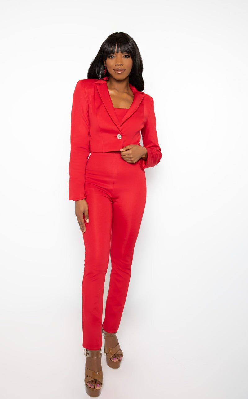 Ava Presley 38564 Jumpsuit Red