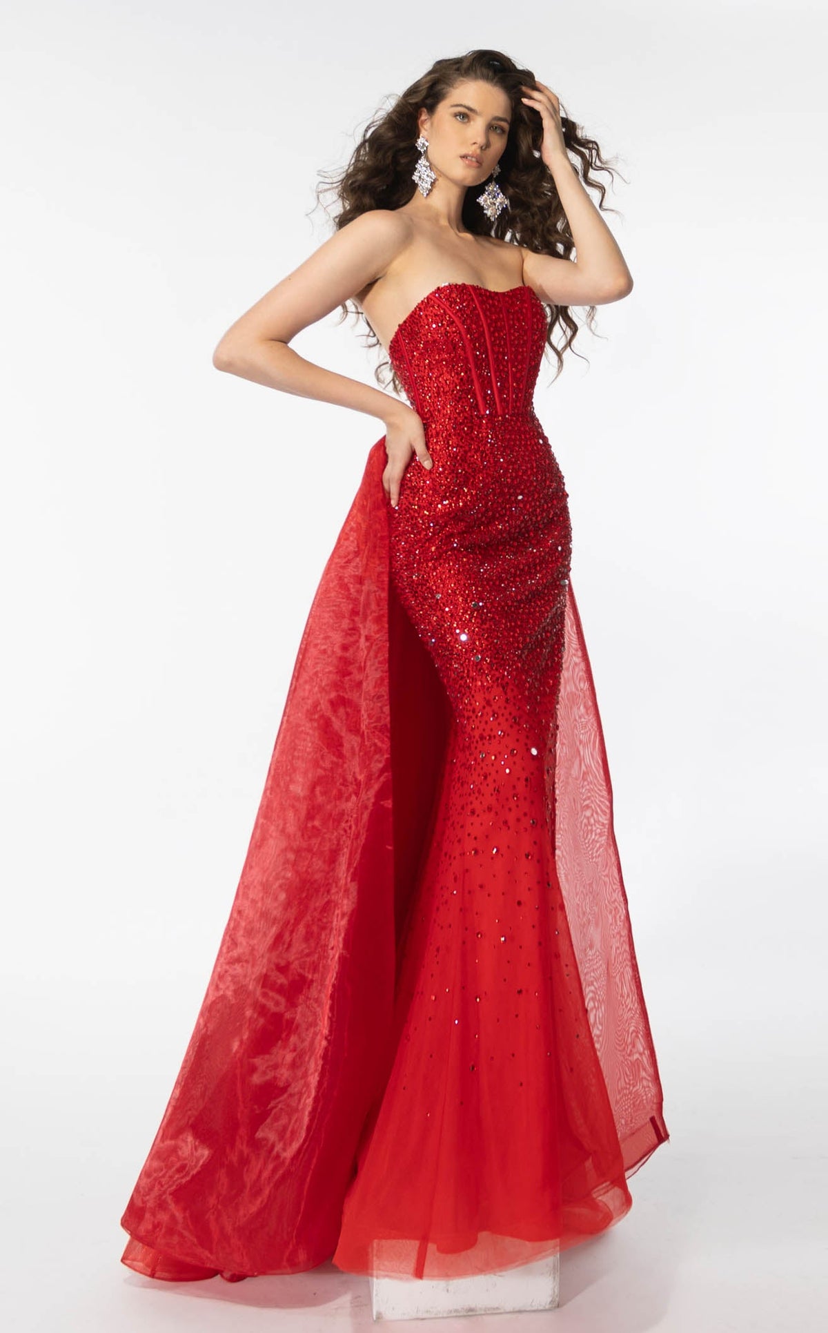 strapless open back dress Ava Presley 38868 main image 1
