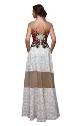 Beside Couture BC 1328 Ivory-Gold-Red