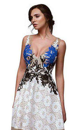 Beside Couture BC 1328 Ivory-Gold-Blue