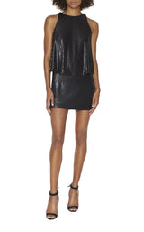 Halston Heritage BZQ152008E Matte-Black-Shiny-Black