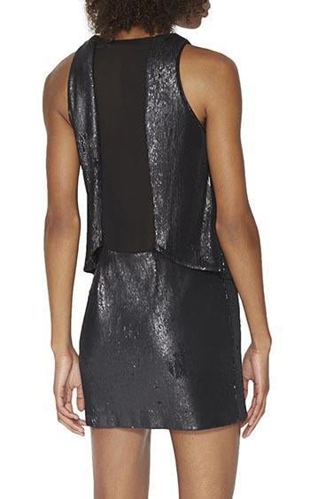 Halston Heritage BZQ152008E Matte-Black-Shiny-Black