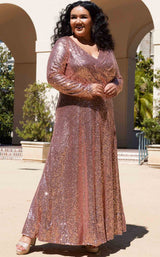Sydneys Closet CE2302 Rose Gold