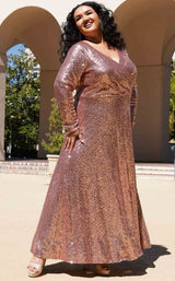 Sydneys Closet CE2302 Rose Gold
