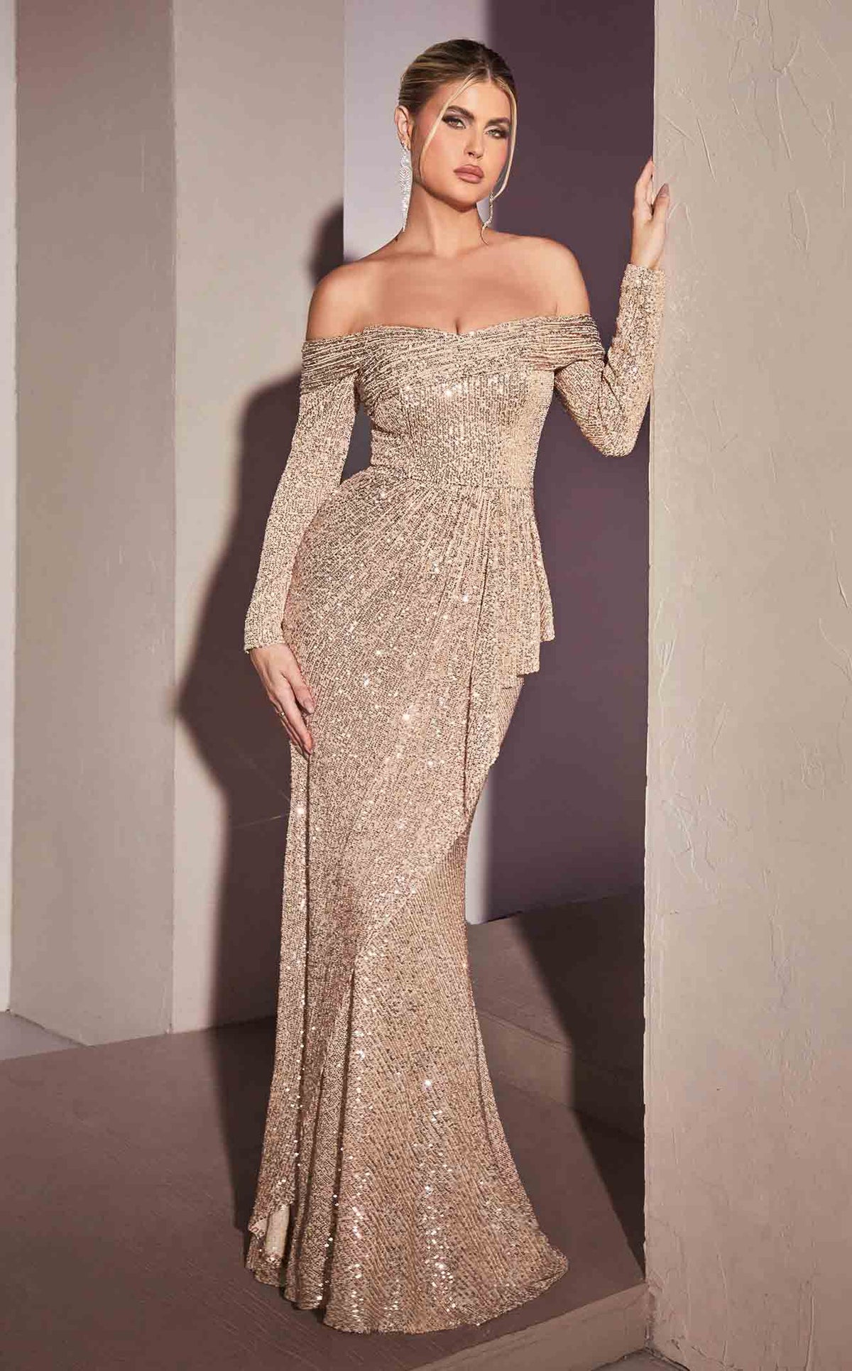 LaDivine CH135 Prom Dress - Lapis-Blue | NewYorkDress LaDivine CH135 Prom Dress - Lapis-Blue | NewYorkDress
