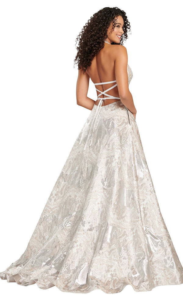 Colette CL12075 Metallic-Printed-Jacquard