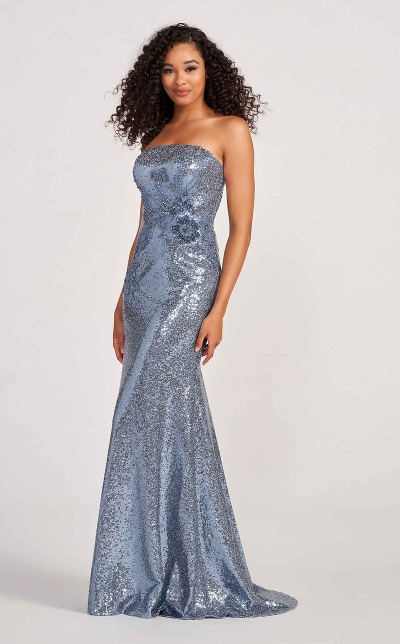 Ava maxi dress deals steel blue chiffon