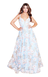 Clarisse 3700 Powder Blue Multi